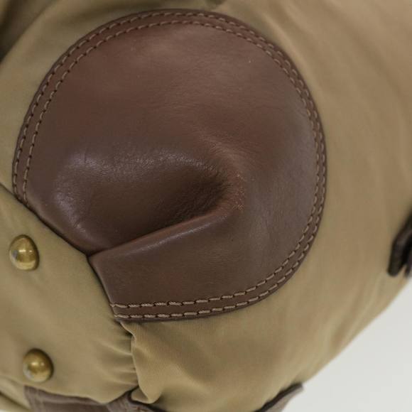 BURBERRY Hand Bag Nylon Khaki Auth 39395 - Picture 9 of 16